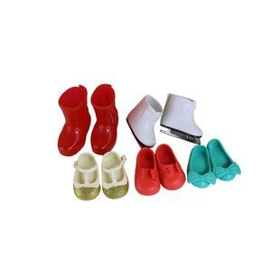Lot 18 Inch Doll Shoes Our Generation Rain Boots Ice Skates Flats 90979